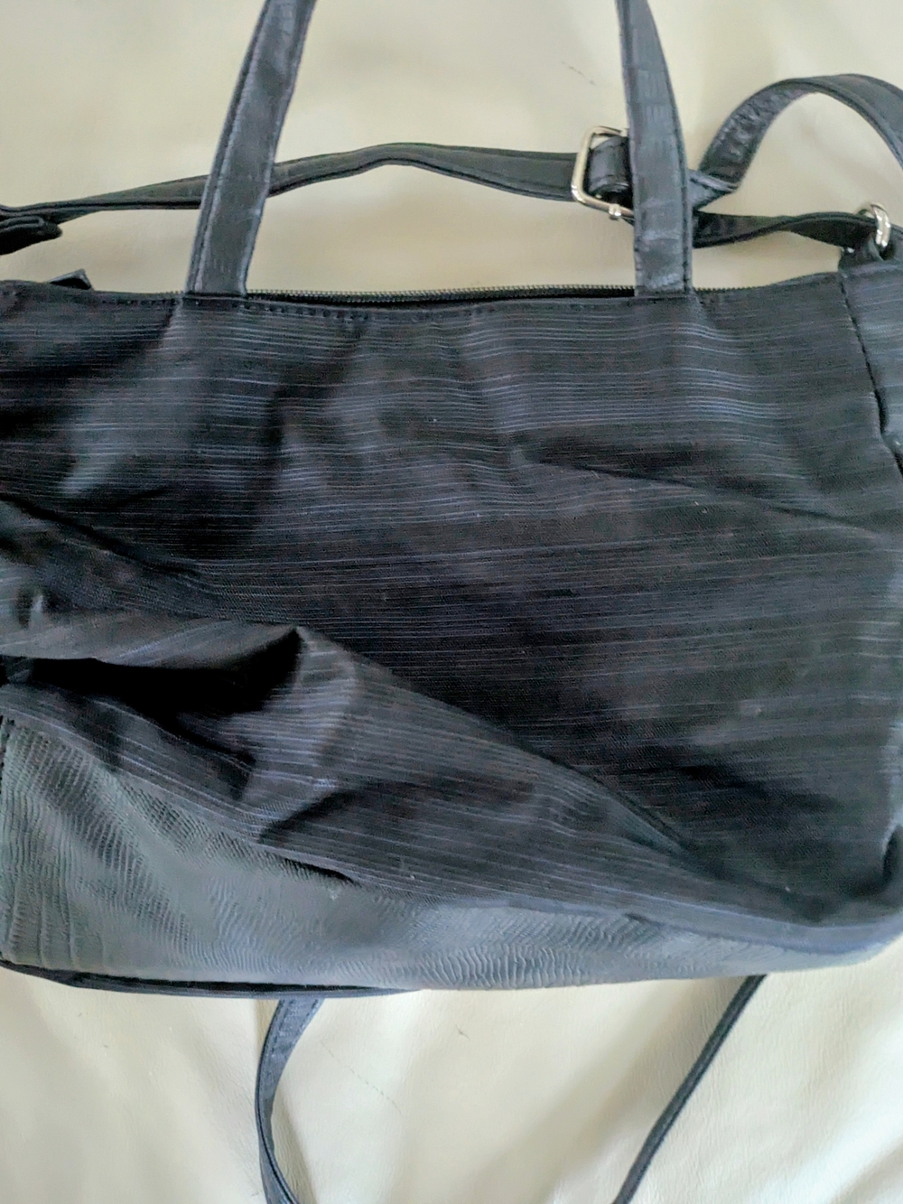Everyday Black Women's Tote Bag with Adjustable Strap